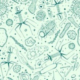 Modelo inconsútil del virus ilustración del vector Modelo inconsútil del virus ilustración del vector