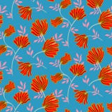 Modelo inconsútil floral del vector con las flores del vintage Fondo moderno elegante del verano stock de ilustración Modelo inconsútil floral del vector con las flores del vintage Fondo moderno elegante del verano stock de ilustración