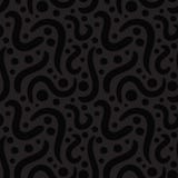 Modelo inconsútil moderno con espirales y puntos Textura oscura del vector Diseñe para el papel de embalaje, papel pintado, tela stock de ilustración Modelo inconsútil moderno con espirales y puntos Textura oscura del vector Diseñe para el papel de embalaje, papel pintado, tela stock de ilustración