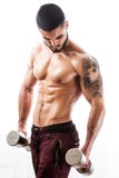 Modelo muscular atractivo de la aptitud con el torso tatuado Imagenes de archivo Modelo muscular atractivo de la aptitud con el torso tatuado Imagenes de archivo