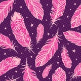 Modelo rosado de la pluma ilustración del vector Modelo rosado de la pluma ilustración del vector