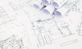 Modelos, plan de piso y plan de la casa imagenes de archivo Modelos, plan de piso y plan de la casa imagenes de archivo