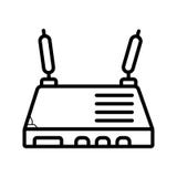 Modem ikona Element komputerowa część dla mobilnego pojęcia i sieci ilustracja wektor Modem ikona Element komputerowa część dla mobilnego pojęcia i sieci ilustracja wektor
