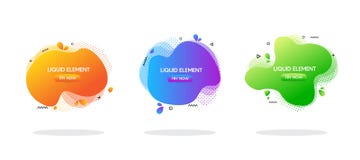 Modern abstract vector banner set. colorful geometric liquid form with various colors. Modern vector template, Template for the stock illustration Modern abstract vector banner set. colorful geometric liquid form with various colors. Modern vector template, Template for the stock illustration