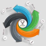 Modern arrow business template. Royalty Free Stock Photo Modern arrow business template. Royalty Free Stock Photo