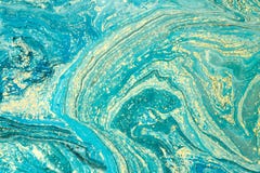 Modern artwork with abstract marble painting. Mixed blue and yellow paints. Acrylic paints on water surface. Horizontal. royalty free illustration Modern artwork with abstract marble painting. Mixed blue and yellow paints. Acrylic paints on water surface. Horizontal. royalty free illustration