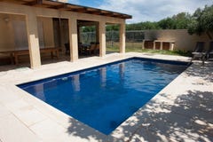 Modern Backyard With Swimming Pool Stock Images Modern Backyard With Swimming Pool Stock Images
