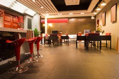 Modern bar or restaurant interior Stock Photography Modern bar or restaurant interior Stock Photography