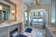 Luxurious resort mansion bathroom spa