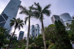 Hong Kong, China - Unique building design royalty free stock image Hong Kong, China - Unique building design royalty free stock image