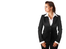 Modern business woman isolated on white background royalty free stock image Modern business woman isolated on white background royalty free stock image
