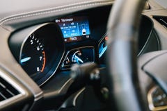Modern Car Interior Dashboard View Royalty Free Stock Images Modern Car Interior Dashboard View Royalty Free Stock Images
