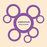 Modern circle banners stock illustration Modern circle banners stock illustration