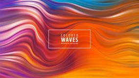 Modern colorful flow poster. Wave Liquid shape in blue color background. Art design. Vector illustration. royalty free illustration Modern colorful flow poster. Wave Liquid shape in blue color background. Art design. Vector illustration. royalty free illustration
