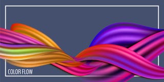 Modern colorful flow poster. Wave Liquid shape in blue color background. Art design for your design project. Vector royalty free illustration Modern colorful flow poster. Wave Liquid shape in blue color background. Art design for your design project. Vector royalty free illustration