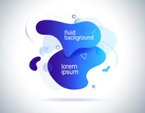 Modern colorful flow poster. Wave liquid shape in color background. Trendy vector creative art design illustration. royalty free illustration Modern colorful flow poster. Wave liquid shape in color background. Trendy vector creative art design illustration. royalty free illustration