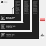 Modern corporate graphic template with black elements