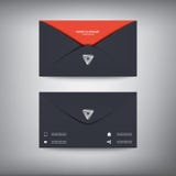 Modern creative business card template in envelope