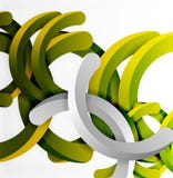 Modern 3d geometrical style background, arch circular lines stock illustration Modern 3d geometrical style background, arch circular lines stock illustration