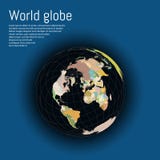 Modern 3d globe world map concept vector ilustration stock illustration Modern 3d globe world map concept vector ilustration stock illustration