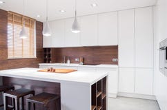 Modern design kitchen interior Royalty Free Stock Image Modern design kitchen interior Royalty Free Stock Image