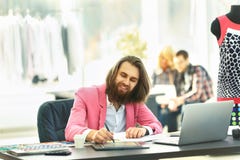 The modern designer works on new models royalty free stock photo The modern designer works on new models royalty free stock photo