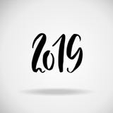 2019. Modern dry brush lettering. Grunge Happy New Year card design. Vector illustration. 2019. Modern dry brush lettering. Grunge Happy New Year card design stock illustration 2019. Modern dry brush lettering. Grunge Happy New Year card design. Vector illustration. 2019. Modern dry brush lettering. Grunge Happy New Year card design stock illustration