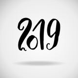 2019. Modern dry brush lettering. Grunge Happy New Year card design. Vector illustration. 2019. Modern dry brush lettering. Grunge Happy New Year card design stock illustration 2019. Modern dry brush lettering. Grunge Happy New Year card design. Vector illustration. 2019. Modern dry brush lettering. Grunge Happy New Year card design stock illustration