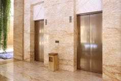 Modern elevator in a commercial building stock images Modern elevator in a commercial building stock images