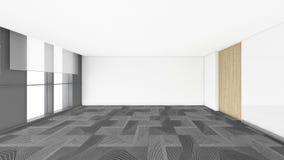 Modern Empty Room, 3d render interior design, mock up illustrati Royalty Free Stock Photography Modern Empty Room, 3d render interior design, mock up illustrati Royalty Free Stock Photography