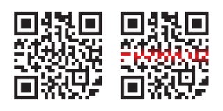 Modern enkel QR Code med laserstrålar i vektorillustrationen som isoleras på vit bakgrund vektor illustrationer Modern enkel QR Code med laserstrålar i vektorillustrationen som isoleras på vit bakgrund vektor illustrationer