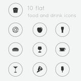 Modern flat icons vector collection of food and drink theme. royalty free illustration Modern flat icons vector collection of food and drink theme. royalty free illustration