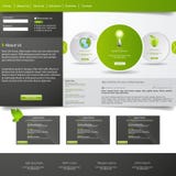 Modern green eco website Stock Images Modern green eco website Stock Images