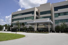 Modern hospital exterior