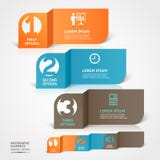 Modern infographicselement van de handelspapierbesnoeiing. royalty-vrije illustratie Modern infographicselement van de handelspapierbesnoeiing. royalty-vrije illustratie