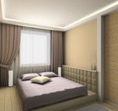 Modern interior. 3D render royalty free stock image Modern interior. 3D render royalty free stock image