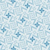 Modern koel blauw monochromic geometrisch het herhalen patroon stock illustratie Modern koel blauw monochromic geometrisch het herhalen patroon stock illustratie