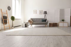 Modern living room interior with comfortable sofa. And beautiful carpet Royalty Free Stock Photo Modern living room interior with comfortable sofa. And beautiful carpet Royalty Free Stock Photo