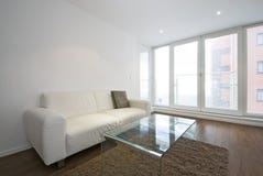 Modern Living Room With White Leather Sofa Royalty Free Stock Photos Modern Living Room With White Leather Sofa Royalty Free Stock Photos