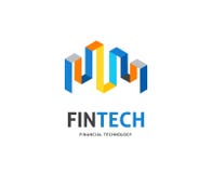 Modern logo concept design of fintech industry, finance digitization vector illustration Modern logo concept design of fintech industry, finance digitization vector illustration