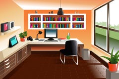 Modern looking workspace desk royalty free illustration Modern looking workspace desk royalty free illustration