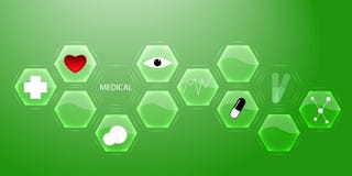 Modern medical innovation technologies concept. Infographics. Abstract science background. Hexagon geometric design. Vector royalty free illustration Modern medical innovation technologies concept. Infographics. Abstract science background. Hexagon geometric design. Vector royalty free illustration