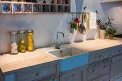Modern Neo Classical Design Wooden Country Kitchen Royalty Free Stock Photo Modern Neo Classical Design Wooden Country Kitchen Royalty Free Stock Photo