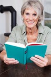 Modern senior lady reading a book Royalty Free Stock Images Modern senior lady reading a book Royalty Free Stock Images