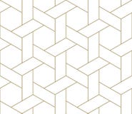 Modern Simple Geometric Vector Seamless Pattern With Gold Line Texture On White Background. Light Abstract Wallpaper Stock Images Modern Simple Geometric Vector Seamless Pattern With Gold Line Texture On White Background. Light Abstract Wallpaper Stock Images
