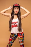 Modern style dancer posing on studio background. Hip hop, jazz funk, dancehall royalty free stock photography Modern style dancer posing on studio background. Hip hop, jazz funk, dancehall royalty free stock photography