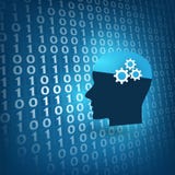Modern Style Futuristic Machine and Deep Learning, Artificial Intelligence Design Concept, 3D Digital Bits Patterned Background Stock Images Modern Style Futuristic Machine and Deep Learning, Artificial Intelligence Design Concept, 3D Digital Bits Patterned Background Stock Images