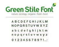 Modern Vector Typeface. Universal Font. Food, Drink, Organic, Nature, Green Energy, Bio Medicine Abc. Product Eco Stock Photo Modern Vector Typeface. Universal Font. Food, Drink, Organic, Nature, Green Energy, Bio Medicine Abc. Product Eco Stock Photo