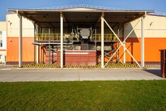 Modern waste recycling processing plant. Separate garbage collection. Recycling and storage of waste for further disposal stock image Modern waste recycling processing plant. Separate garbage collection. Recycling and storage of waste for further disposal stock image