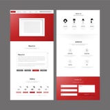 Modern Website Template Design stock illustration Modern Website Template Design stock illustration